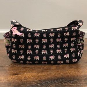 Vera Bradley Pink Elephants Small Bag